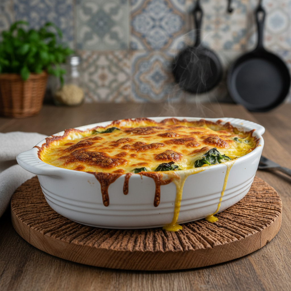 Gratin de Poulet au Curcuma, Épinards Frais & Comté — Meal Prep Printemps en cuisine