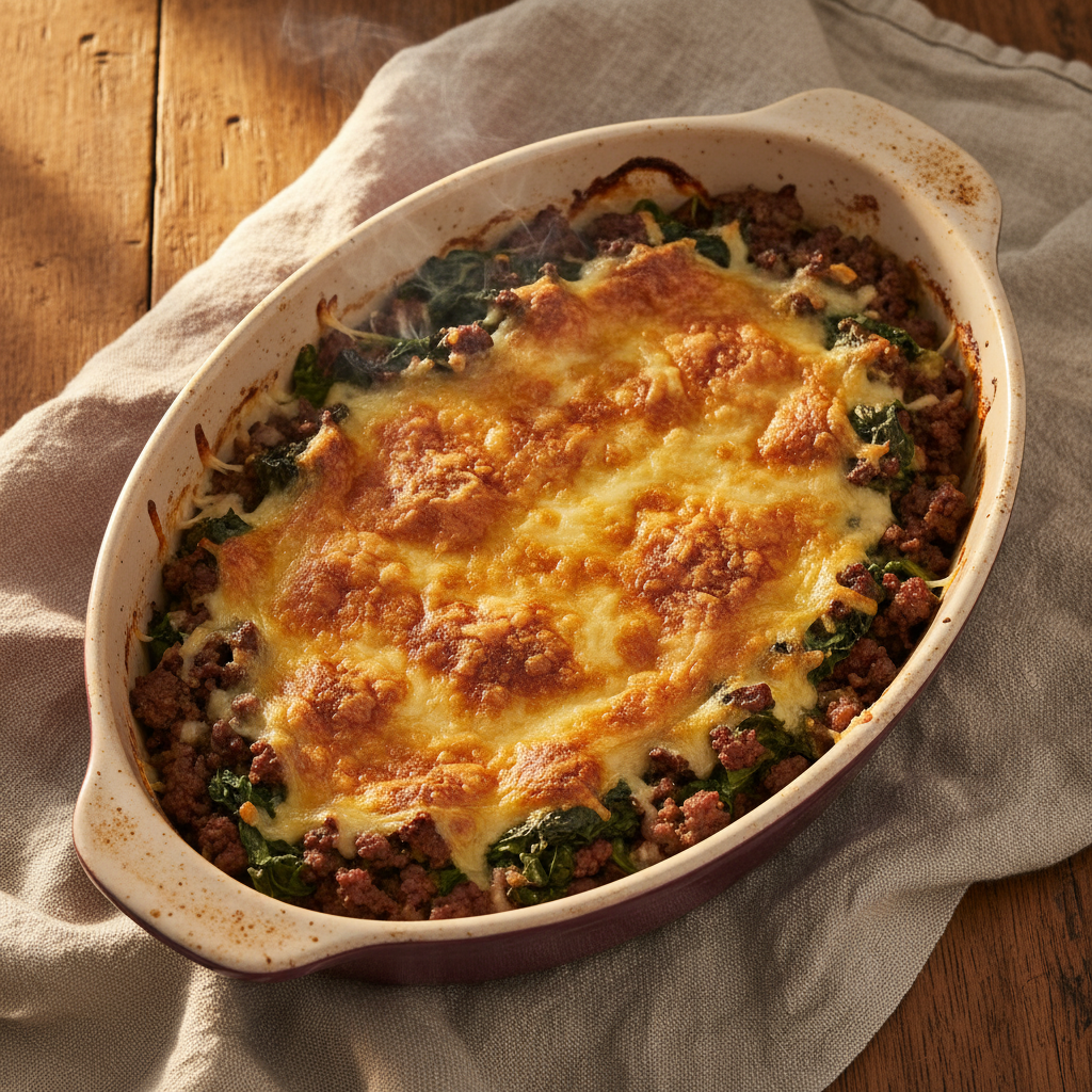 Gratin de Bœuf Haché aux Épinards Frais & Comté — Meal Prep Printemps en cuisine