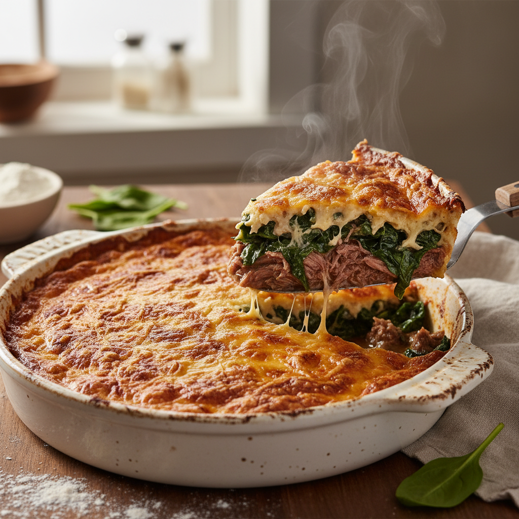 Gratin de Bœuf Haché aux Épinards, Comté & Cumin — Meal Prep du Printemps en cuisine