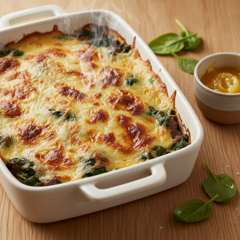 Gratin de Bœuf Haché aux Épinards Frais & Comté — Meal Prep Printemps